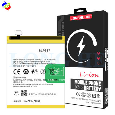 Eingebettete Smartphone Ersatzbatterie BLP567 für Oppo R829T R1 R8006 R8007 R1S 3.8V 2500mAh Digitale Batterie