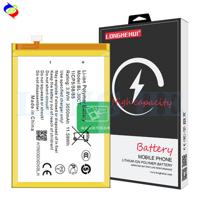 Li-Ionen-Batterie für Smartphone BL-30CT für Mobiltelefonnummer Tecno L7 L8 digitale Batterie 3,8V 3050mAh