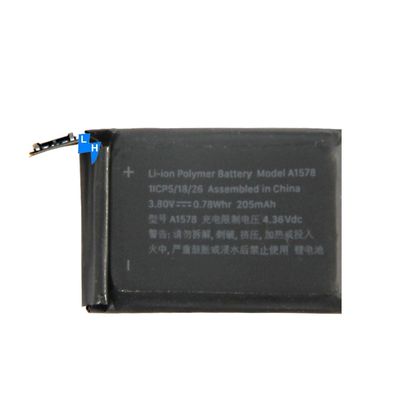 Doppel-IC-Schutz 205mAh A1578 A1802 38mm Batterie für Apple Watch Serie 1 Uhr