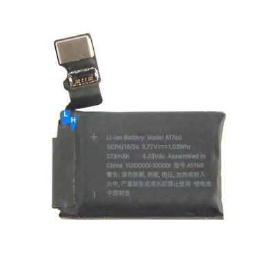 Wiederaufladbare Batterien mit einer Kapazität von 273 mAh für die Apple Watch Serie 2 42 mm 38 mm A1760 A1757
