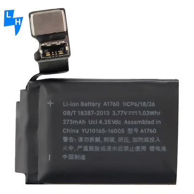 Lieferung 334mAh ODM wiederaufladbare Batterie für Apple Watch Serie 2 38mm 42mm A1760 A1761