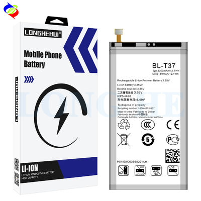 Aufladbare Batterien für LG V40 Q8 QStylo4 Q710 Q815 V40ThinQ V50 V40 3300mAh 3,87V weiß