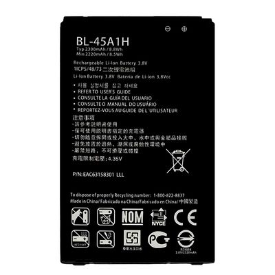 2300mAh Kapazität BL-45A1H K425 K428 Mobilfunkbatterie für LG K10 Langlebigkeit