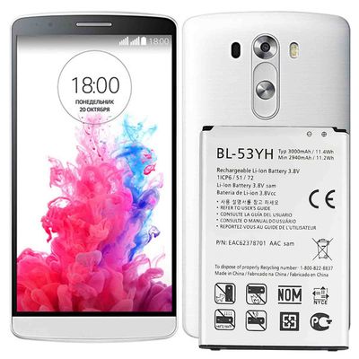 Doppel-IC-Schutz 3000mAh BL-53YH D851 D852 D855 Mobilfunkbatterie für LG LS470