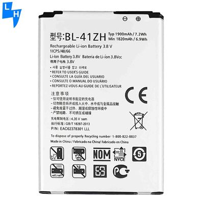 BL-41ZH 3.8V 1900mAh Mobilfunkbatterie für Tecno M6 Ersatz auf Lager