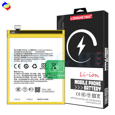 2900mAh BLP631 A77 A75 F5 F3 Mobilfunkbatterie für OPPO A73 Wiederaufladbare Batterien