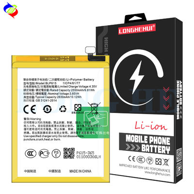 OEM BLP615 3,85V 2550mAh 9,81Wh hohe Kapazität Telefonbatterie für OPPO A37M Neo9
