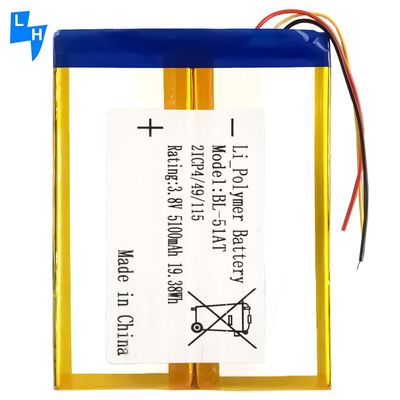 Vorrat BL-51AT Mobilfunkbatterien für Tecno H8 8H Dioipad 8 3.8V 5100mAh Geräte