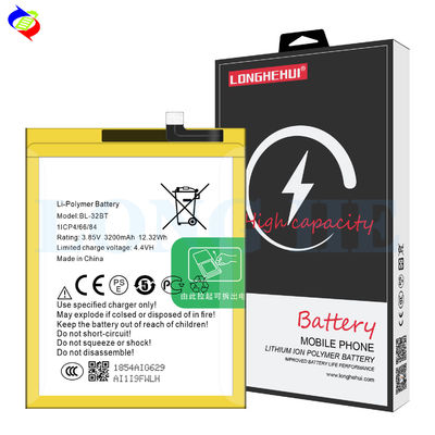 3200mAh 3,85V BL-32BT Wiederaufladbare Batterie für Tecno CX AIR Mobiltelefon Wiederaufladbar