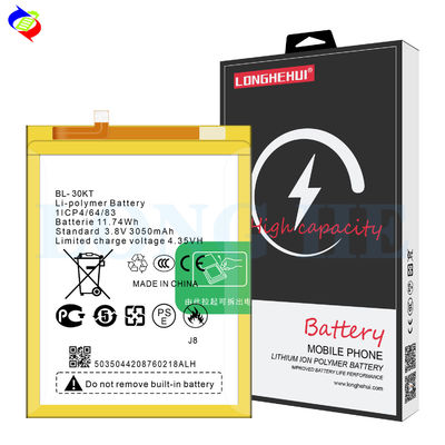 Aktien BL-30KT 3050mAh Batterie für Mobiltelefon Tecno J8 wiederaufladbar und langlebig