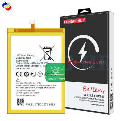 BL-40ET Li-Ionen-Polymer-Batterien für Tecno L8 Lite 3,85V 4000mAh