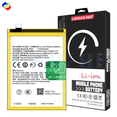 Wiederaufladbare Batterien 4.4V 3000mAh Li-Polymer BLP647 für Mobiltelefone OPPO A79 2017