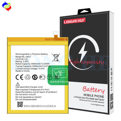 BL-34DT 3.85V 3500mAh wiederaufladbare Batterie für Tecno Phantom 9 CC9 AB7 Camon 12 Pro