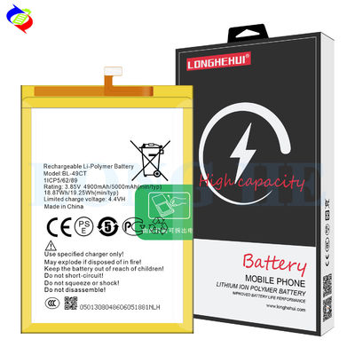 BL-49CT 4900mAh wiederaufladbare Mobilfunkbatterien für Tecno WX3 Pro WX3P B12 3,85V