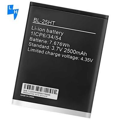 Doppel-IC-Schutz Weiß BL-25HT 2500mAh Camon C7 Mobilfunkbatterie für Tecno C7