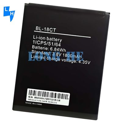 Wiederaufladbare Batterien 1800mAh Schwarz BL-18CT Mobiltelefonbatterie für Tecno Y3 Y4 R5