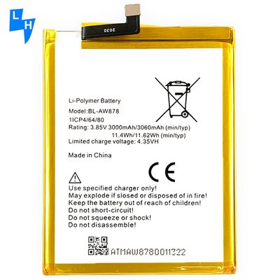 Dauerhafte Mobilfunkbatterie BL-AW878 für Infinix X5010 mit Codierung AW878 und 3060mAh