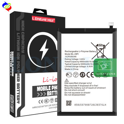 Wieder aufladbare 5000 mAh BL-49FI Batterie für itel P36 P37 ODM 500PCS Lithium-Ionen-Batterie