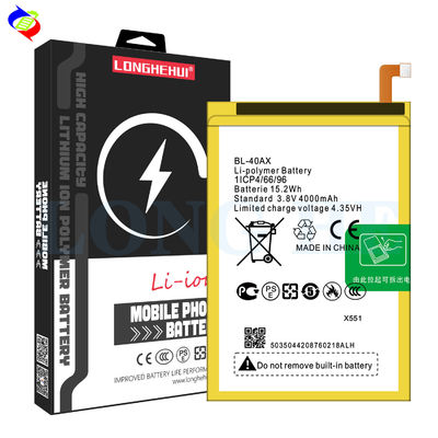 Wiederaufladbare 3.8V 4000mah Mobiltelefonbatterie 40AX für Infinix X551 Hot Note Ersatz