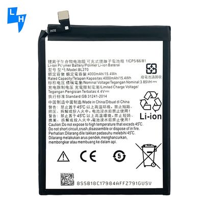 4000mAh BL270 Batterie für Motorola XT1922 G6Play MOTO E5 K53 K53A48 Schwarz 4000mAh