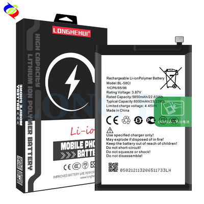 Hochkapazität 6000mAh Li-Ionen-Polymer-Batterie BL-58CI für itel P40 P662L Original 100% authentisch
