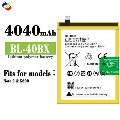 BL-40BX Akkuwechsel für Infinix Note 2 X600 3,8V 4040mAh Leistung