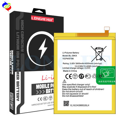 Zellen 4000mAh BL-39KX Hot7 Pro X624 Hot7 Mobiltelefonbatterie für infinix X625 Batterie