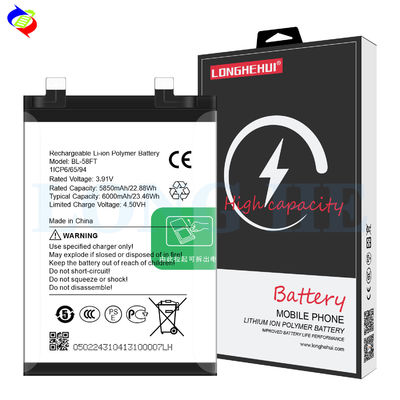 BL-58FT 3.91V 6000mAh Mobilfunkbatterie für Lithium-Ionen-Batterien von Tecno