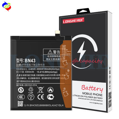 1 1 Original Kapazität Ersatz Telefon Batterie BN43 für Xiaomi Redmi Note4X 4100mAh