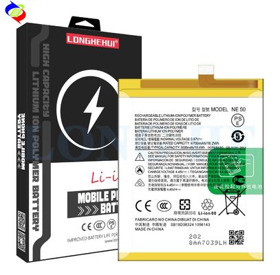 5000mAh Austauschbare und wiederaufladbare Batterien NE50 für Moto G52 G72 G82 XT2221 Weiß 4,4V