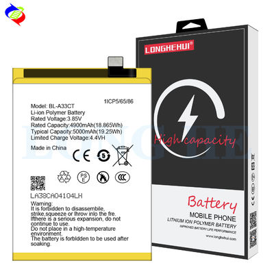Kompatible Infinix Wiederaufladbare Li-Ionen-Polymer-Batterie BL-A33CT für GM22 5000mAh 3,85V