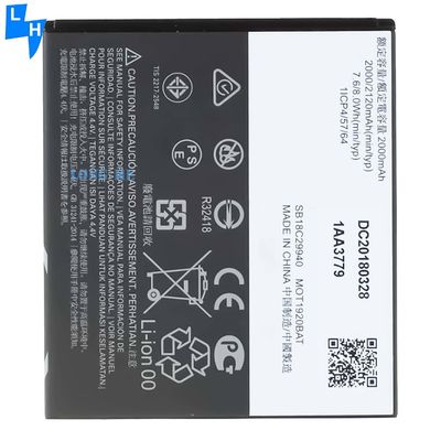 Wiederaufladbare und AAA 2000mAh Batterie JE30 für Motorola Moto E5 Play Go Edition