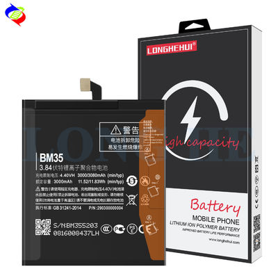 Großkapazität 3080mAh BM35 Mobiltelefonbatterie geeignet für Xiaomi 4c