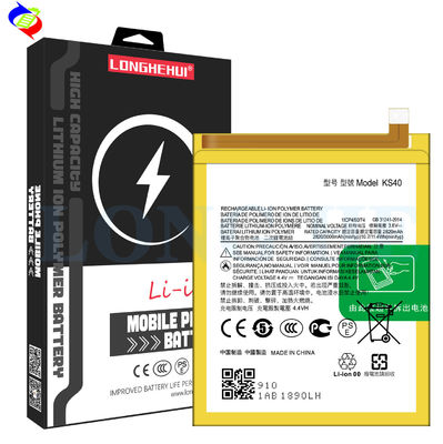 3000mAh Kapazität Weiße Lithiumbatterie aus Polymer KS40Recht für Moto E6 Play EU XT2029 XT2029-1 Handset
