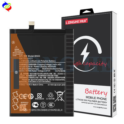 Wiederaufladbare Lithium-Ionen-Polymerbatterie BN53 für Xiaomi Redmi Note 9 Pro Max 5020mAh 3,87V