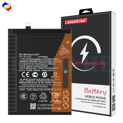 Kompatibel für Xiaomi Li-Ionen Polymer Batterie BN57 für MI Poco X3 6GB RAM 5160mAh 3.87V
