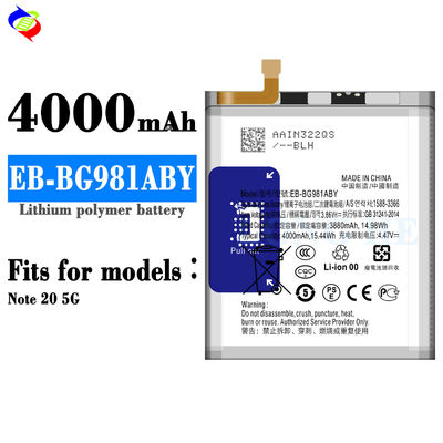 Hochkapazität 4000 mAh EB-BG981ABY Batterie für Samsung Galaxy Note 20 5G Mobiltelefon