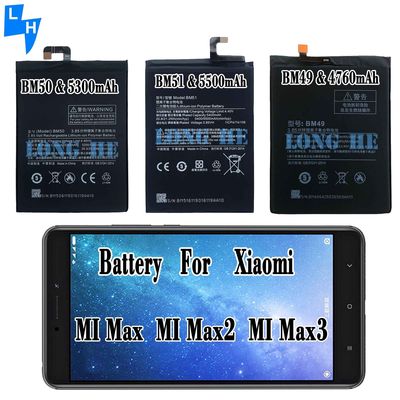 BM49 BM50 BM51 Wiederaufladbare Batterie für Xiaomi Max Max2 Max3 Schwarz und kompatibel