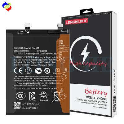 5500mAh Ersatzbatterie für Xiaomi Redmi K60 Telefon BM5M Lithium Polymer Technologie