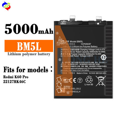 BM5L Batterie für Xiaomi Redmi K60 Pro 5000mAh Dual IC Schutz Ersatzbatterie
