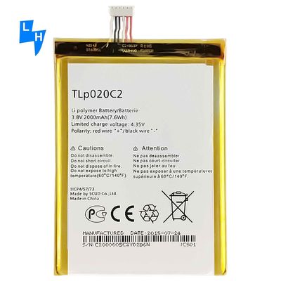 Idol Alpha OT6032 OneTouch OT6034 Alcatel Alpha Ersatzbatterie für OT6037Y OT6040D