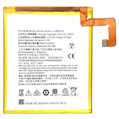 Wiederaufladbare 4850mAh Tab Batterie für Lenovo Smart Tab-M10 Batterie TB-X605 L18D1P32 Ersatzbatterie