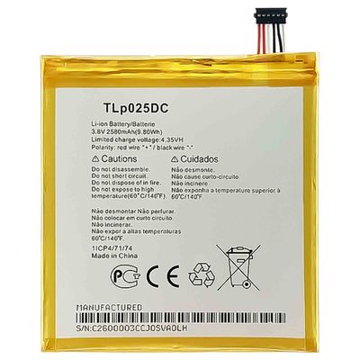 Mobilfunkbatterie TLP025DC Für alcatel OneTouch pixi 4 6.0 OT8050D Original wiederaufladbar