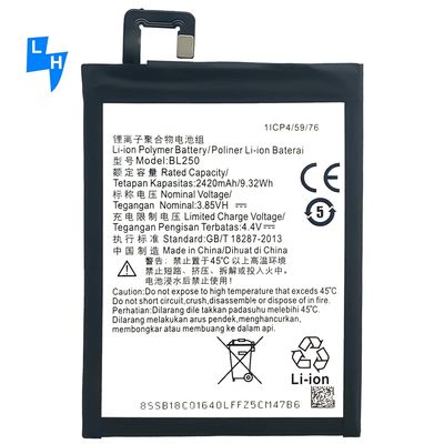 BL250 Batterie für Lenovo Vibe S1/S1C50/S1A40 2420mAh hohe Kapazität und Langlebigkeit