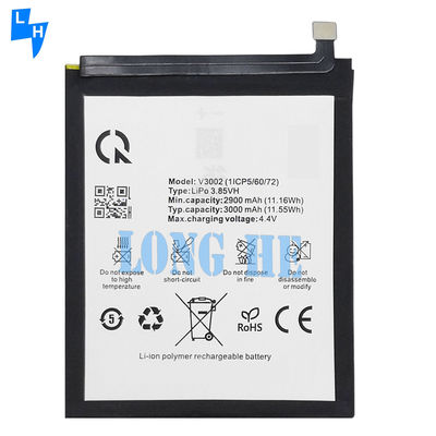 3000mAh 3,85V wiederaufladbare Li-Ionen-Polymer-Batterie V3002 für Vsmart Joy 1 Mobiltelefon