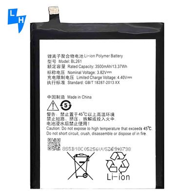 Digitale Batterie für Mobiltelefone für Lenovo A7020/Vibe K5 Note K52T38 K52E78 BL261 3500mAh