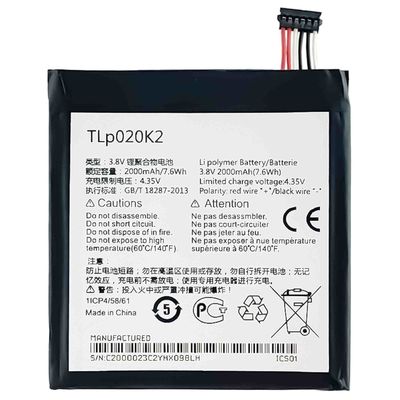 Alcatel One Touch Idol 3 4.7 OT6039 6039Y 6039H 6039K Batterie 2000mAh TLP020K1 TLP020K2