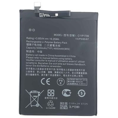 5000mAh C11P1706 Handybatterie für ASUS ZenFone Max Pro ZB602KL hohe Kapazität