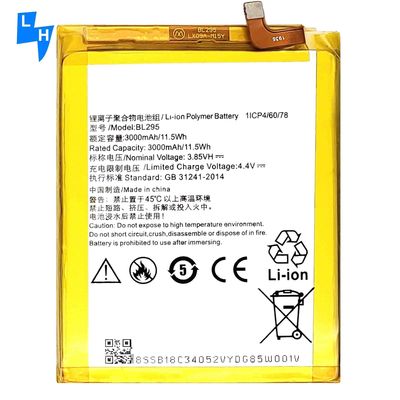 Vorrat BL295 3.85V 3000mAh Lithium-Polymer-Batterie für das Mobiltelefon Lenovo K5S L38031