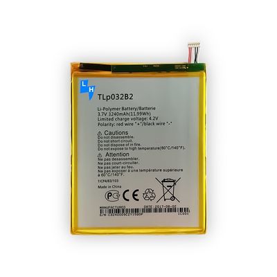 Weiße TLP030B2 3240mAh Mobilfunkbatterie für Alcatel Pop 7 Pop 7S Pop 7 LTE Pixi 8